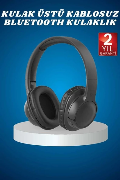 Kulak Üstü Kablosuz Bluetooth Kulaklık Yüksek Ses Kaliteli ANC Özelliği ürün görseli 1
