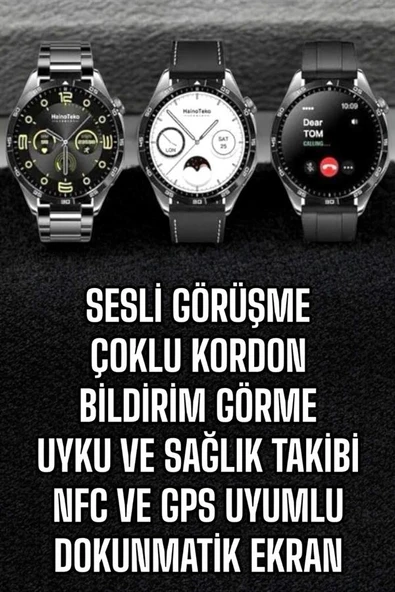 Akıllı Saat Titreşimli Pusula Nabız ve Tansiyon Ölçer NFC Uyumlu ürün görseli 1