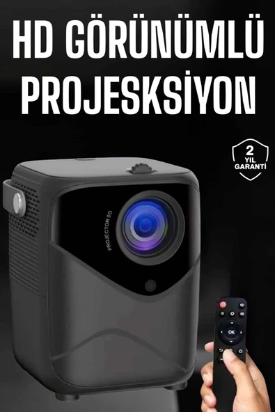 Yüksek HD Görünümlü Taşınabilir Projeksiyon Cihazı ürün görseli 1