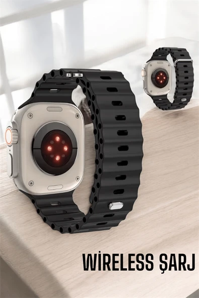 45 MM Gri Kasa Ultra Akıllı Saat Sesli Görüşme, Sağlık Takibi, Suya Dayanıklı ürün görseli 1