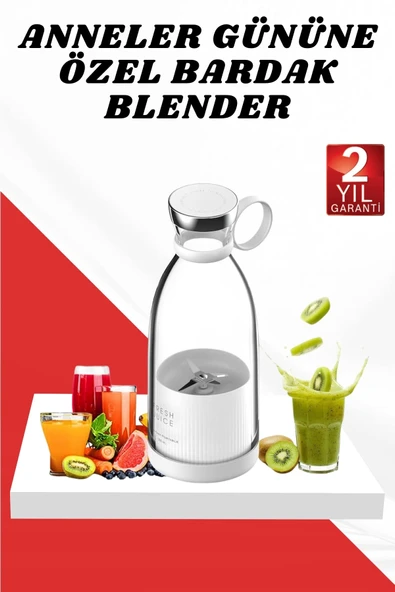 Anneler Gününe Özel Hediye Bardak Blender Paslanmaz Çelik Bıçaklı ürün görseli 1