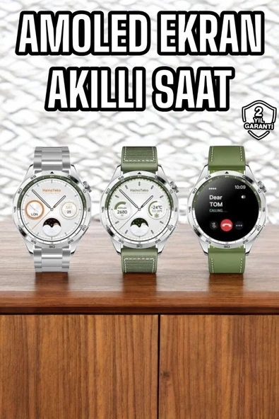 Akıllı Saat Sesli Görüşme Titreşimli Nabız Sensörlü Spor Modları ürün görseli 1