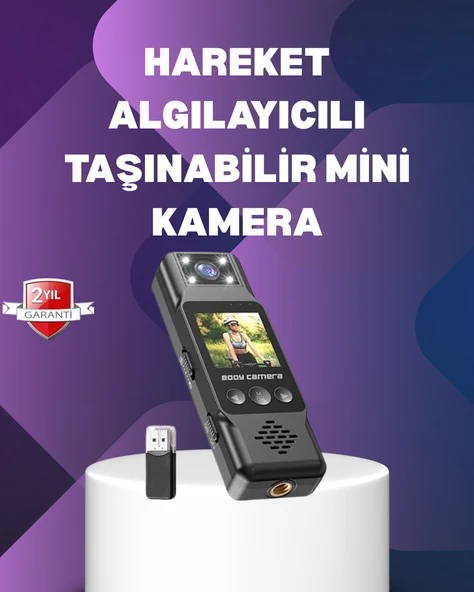 180° Dönebilen Lensli 1080P Mini Kamera ürün görseli 1