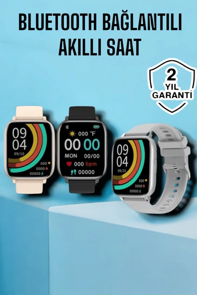 Titreşimli, Sağlık Takipli, Yeni Nesil Akıllı Saat  400mAh Batarya Kapasiteli ürün görseli 1
