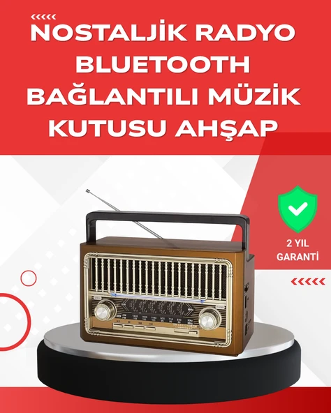 USB ve Hafıza Kart Girişli Radyo Hoparlör ürün görseli 1
