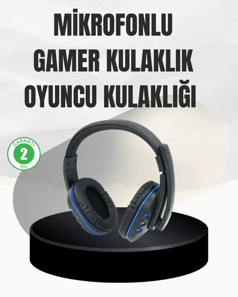 Stereo Oyun Kulaklığı – Güçlü Bas, Mikrofonlu ve Konforlu Tasarım ürün görseli 1