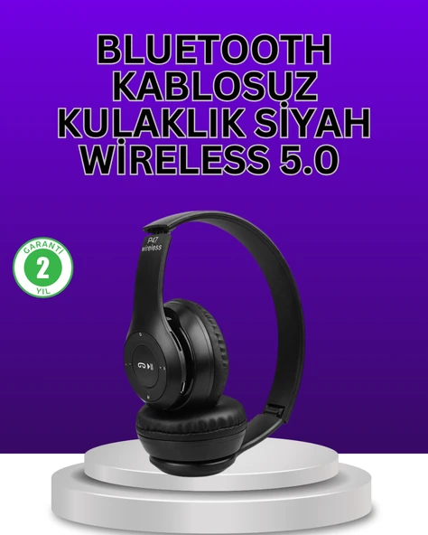 Kablolu & Kablosuz Kullanım Seçeneği Sunan Stereo Bluetooth Kulaklık ürün görseli 1