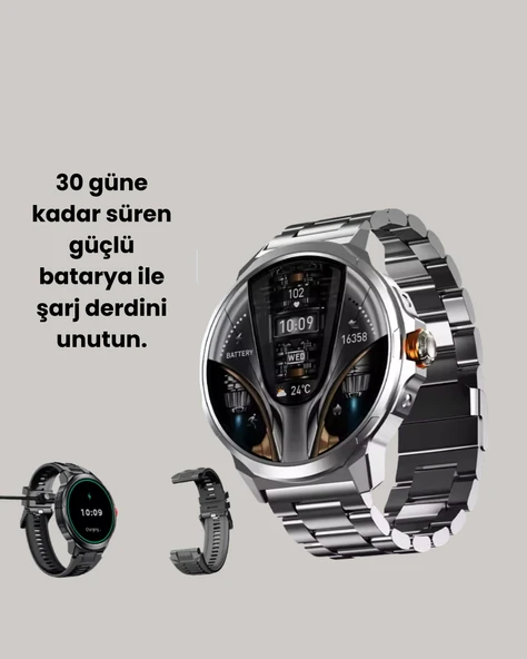 IP68 Su Toz Dirençli SW80 Akıllı Saat Android iOS Uyumlu - Resim 3