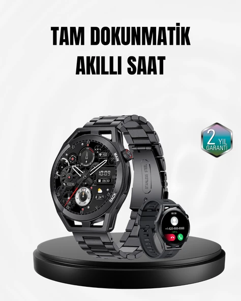 Spor ve Sağlık Takip Özellikli Akıllı Saat – Kalp Atış, Uyku ve Adım Ölçer Fonksiyonlu ürün görseli 1