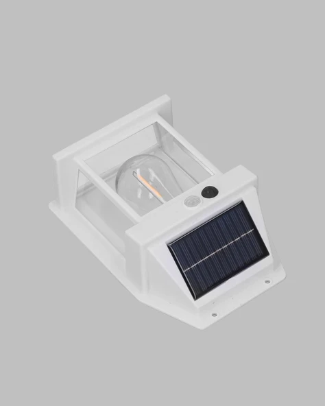 Güneş Enerjili Hareket Sensörlü Duvar Lambası - Resim 3