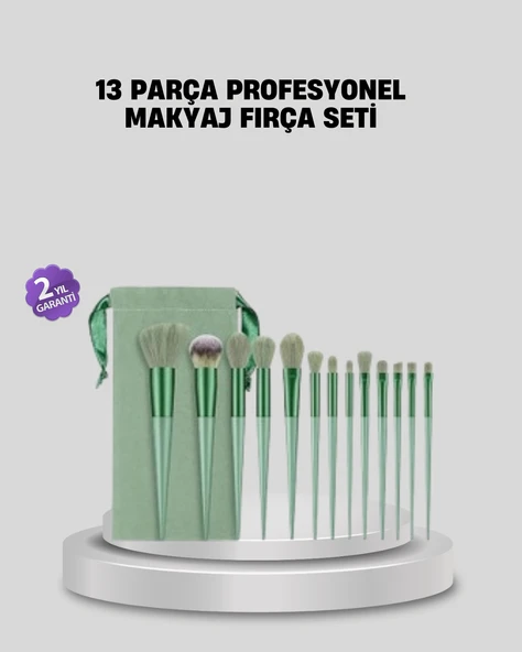 Profesyonel Makyaj Fırça Seti Yumuşak Kıllı Taşınabilir Çantalı ürün görseli 1