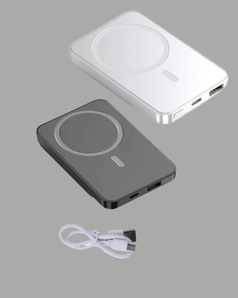 Manyetik ve Hızlı Kablosuz Şarj Güç Bankası Powerbank ürün görseli 1
