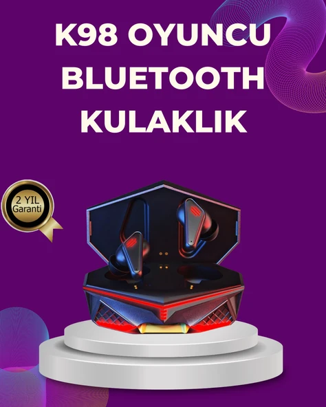 Kablosuz Bluetooth Gaming Kulaklık Led Işıklı ürün görseli 1