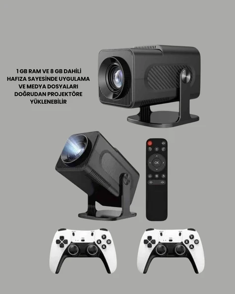 HCS350pro Android 11 İşletim Sistemli Mini Projektör - Resim 2