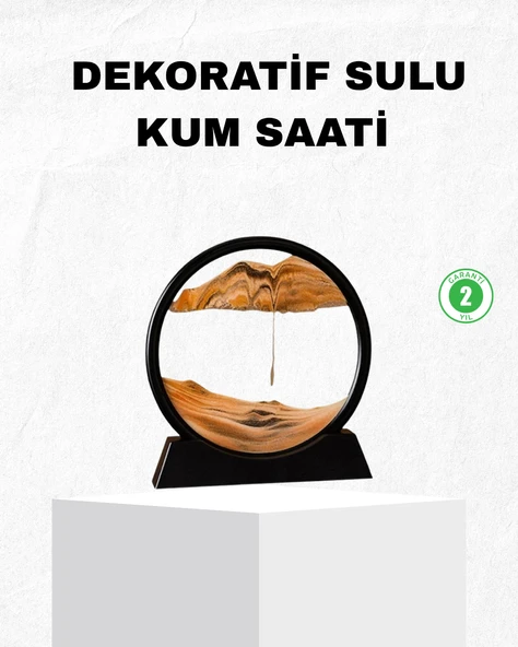 Dekoratif Kum Saati – Şık Masa Üstü Aksesuar, Dayanıklı Malzeme, Modern ve Klasik Tasarım ürün görseli 1