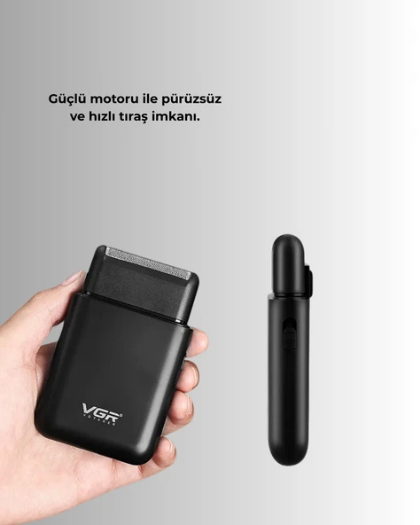 Ultra İnce Elektrikli Tıraş Makinesi | USB Şarjlı ve Su Geçirmez ürün görseli 1
