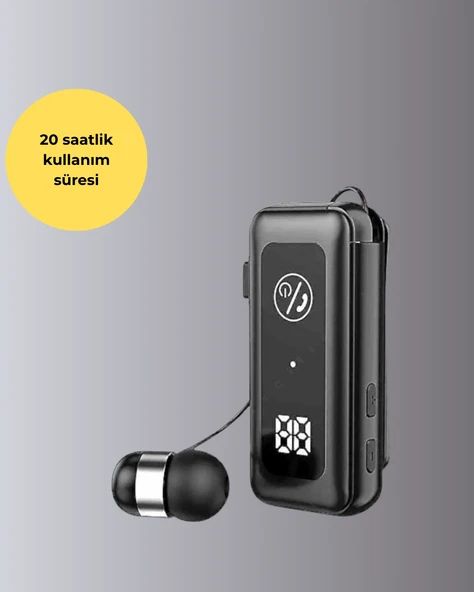 Dijital Ekranlı ve Hızlı Şarjlı Bluetooth 5.2 Makaralı Kulaklık ürün görseli 1
