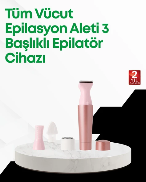 Yüz ve Beden İçin Portatif Tüy Alma Cihazı ürün görseli 1