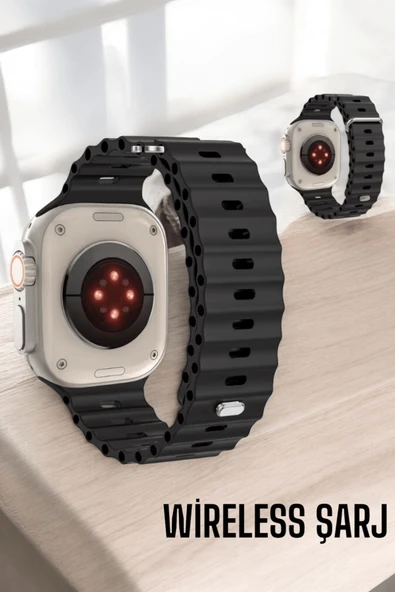 45 MM Gri Kasa Ultra Akıllı Saat Sesli Görüşme, Sağlık Takibi, Suya Dayanıklı ürün görseli 1
