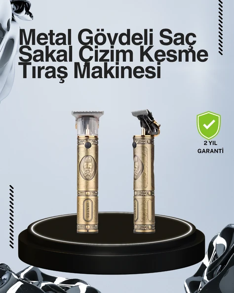 Kompakt Tasarımlı, Uzun Pil Ömürlü Saç Sakal Kesme Makinesi ürün görseli 1