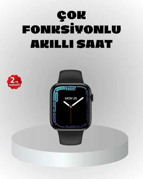 380mAh Bataryalı Akıllı Saat – Arama, Bildirim, AOD Ekran ve Uzun Pil Ömrü ürün görseli 1