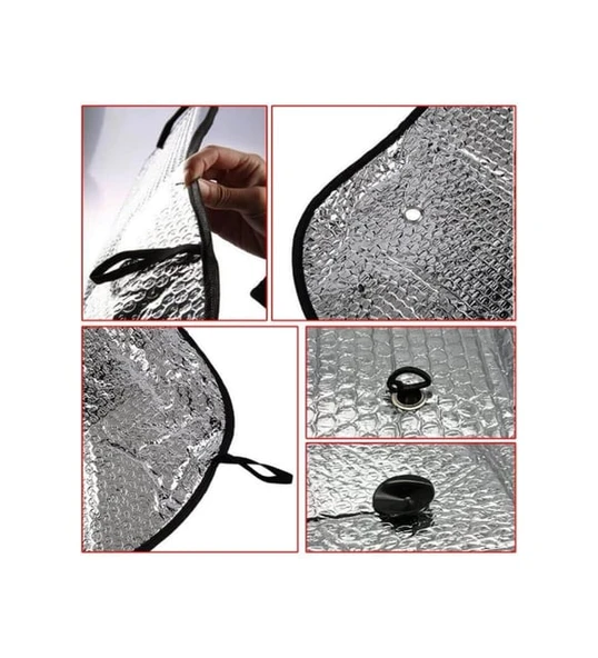 Katlanabilir Oto Ön Cam Güneşlik Isı Önleyici Araç Perdesi Toyota Corolla Fiat Egea Nissan Qashqai Volkswagen Passat ürün görseli 1