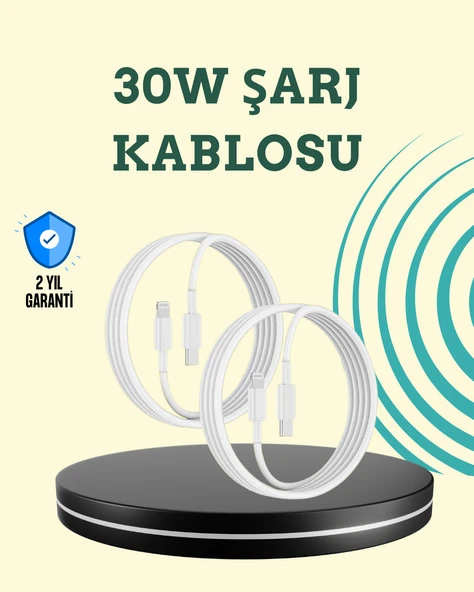 Aşırı Şarj ve Pil Koruması ile Akıllı Çipli Lightning Kablo 1.2m ürün görseli 1