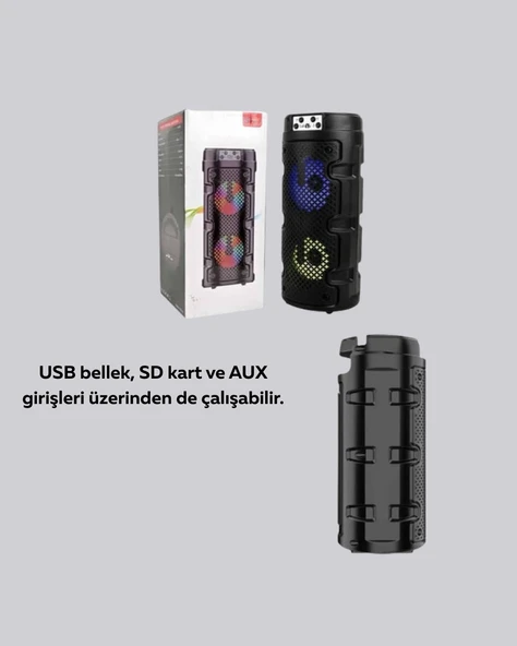 Uzun Pil Ömrü Sunan Kablosuz Bluetooth Hoparlör ürün görseli 1