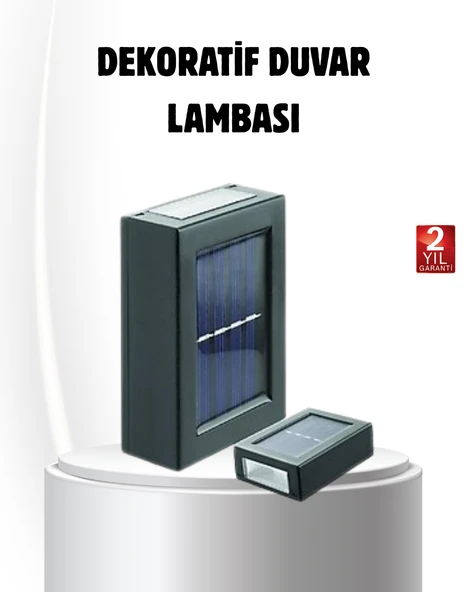 Solar Güçlü 6 LED Dış Mekan Lambası – Otomatik Aç/Kapa Işık Sensörlü Aydınlatma ürün görseli 1