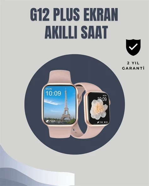 Su Geçirmez Akıllı Saat – 300 mAh Batarya, Sesli Arama, Uyku & Adım Takibi ürün görseli 1