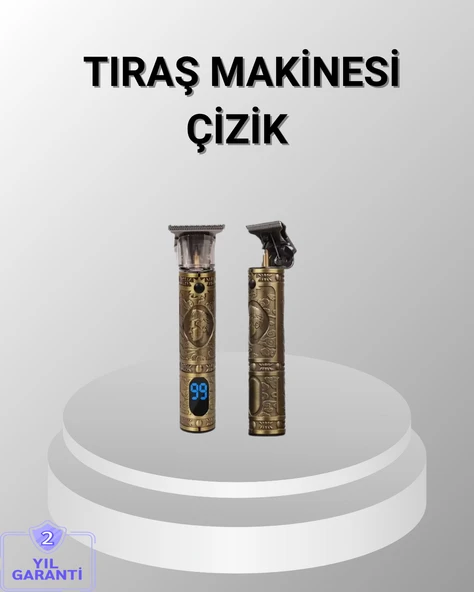Şarjlı Kablosuz Tıraş Makinesi – 1800 mAh Batarya, Uzun Pil Ömrü, Profesyonel Sessiz Motor ürün görseli 1