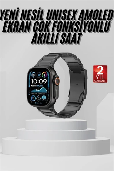 Akıllı Saat Arama Konuşma GPS ve NFC Özelliği 3 Kordonlu Amoled Ekran ürün görseli 1