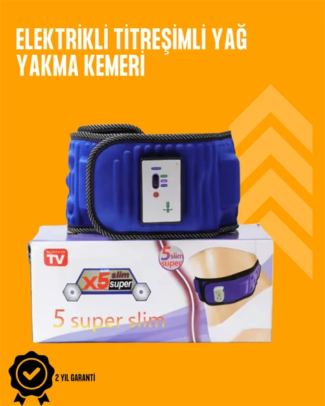 Titreşimli Masaj ve Zayıflama Kemeri – 5 Motor, 20 Mıknatıs, Ayarlanabilir Hız ürün görseli 1