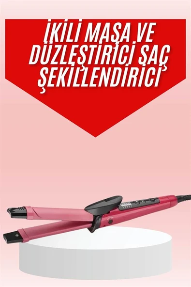 Saç Şekillendirici Düzleştirici ve Maşa Özellikli Şekillendirici Seramik Kaplama ürün görseli 1