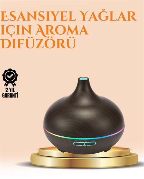 550 ml Ultrasonik Yağ Difüzörü ve Soğuk Buhar Nemlendirici ürün görseli 1
