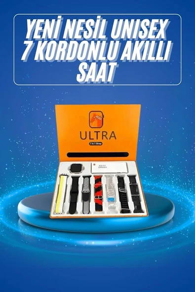 Akıllı Saat Çağrı Cevaplayabilen Unısex 7 Kordonlu Müzik Dinleme ürün görseli 1