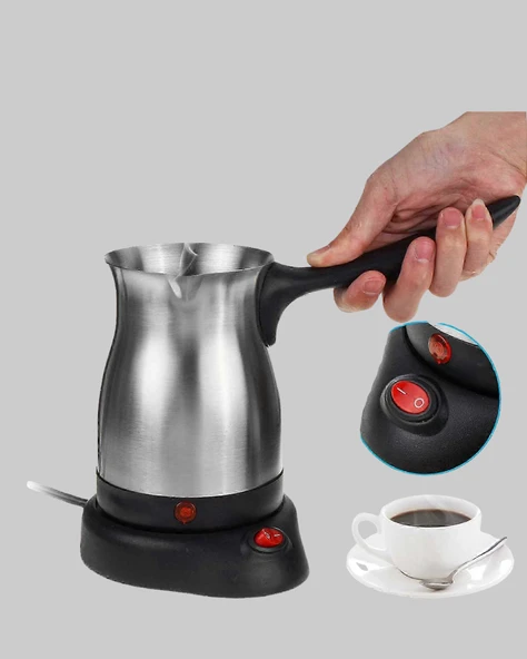 800W Paslanmaz Elektrikli Cezve Gizli Rezistans ve Ergonomik Kulp ürün görseli 1
