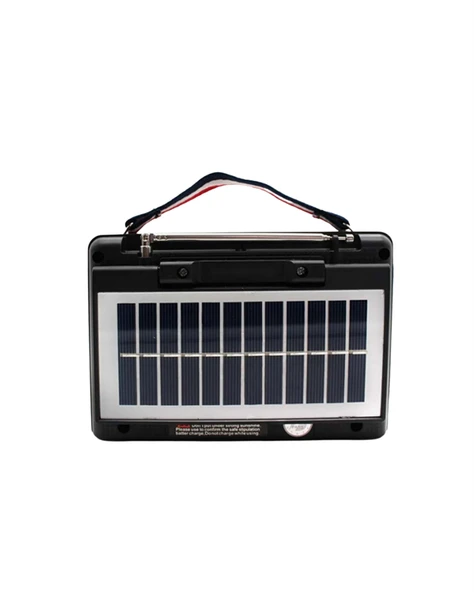 KTF-1428 Nostaljik Solar Enerjili Bluetooth Speaker – Radyo, SD/USB MP3 Çalar, Güçlü Taşınabilir Hoparlör ürün görseli 1