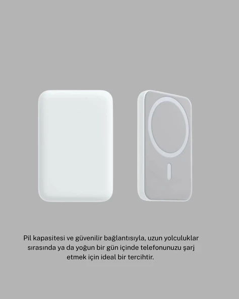 MagSafe 15W Kablosuz Hızlı Şarj, Lightning Girişli Taşınabilir Batarya ürün görseli 1