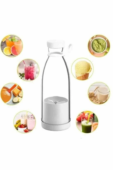 Taşınabilir Kablosuz Şarjlı Kişisel Smoothie El Blender Mini Meyve Sıkacağı ürün görseli 1