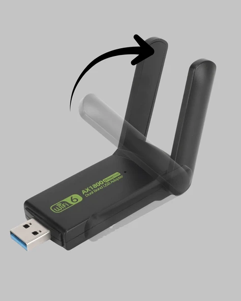 Dual Band USB WiFi Adaptör – 1200 Mbps Hız ürün görseli 1