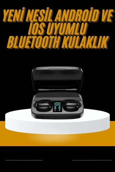 Kablosuz Dijital Göstergeli Çağrı Cevaplayabilen TWS 5.0 Bluetooth Kulaklık ürün görseli 1