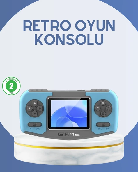 Çocuklara Özel Retro Oyun Konsolu Portatif Eğlence Cihazı ürün görseli 1