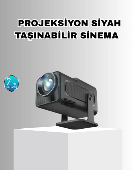 Taşınabilir Akıllı Projeksiyon HDMI USB Uyumlu Oyun Destekli Kompakt ürün görseli 1