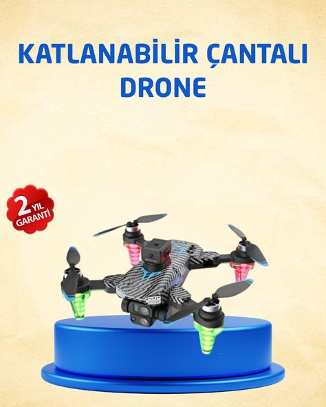 1080P Kameralı Drone Katlanabilir Tasarım Kolay Kullanım ürün görseli 1
