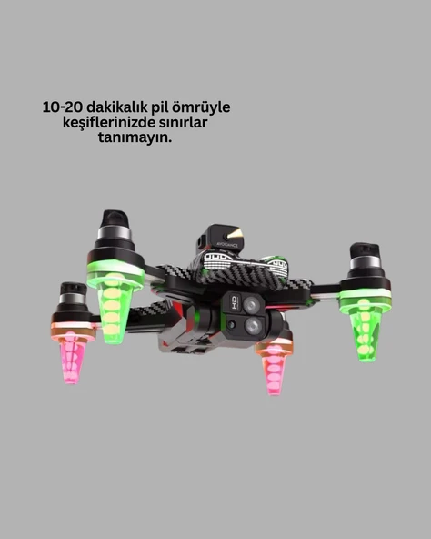 Katlanabilir Drone 1080P Kamera 0-100m Uçuş Mesafeli - Resim 3