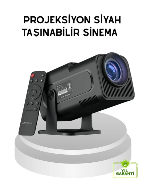 HDMI USB Girişli Akıllı Projeksiyon Cihazı Taşınabilir Düşük Tüketimli ürün görseli 1
