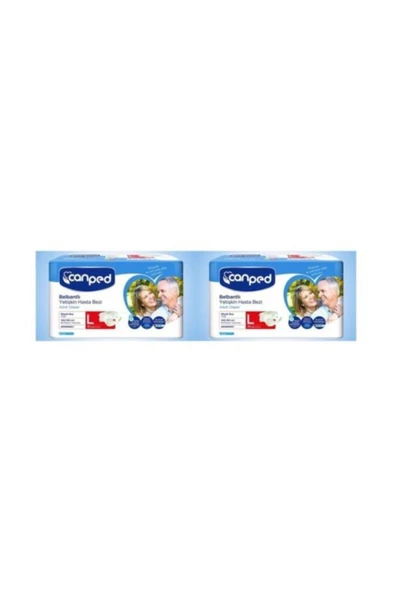 Canped Belbantlı Polietilen Hasta Bezi Büyük Boy(l) 30 lu 2 Paket ürün görseli 1