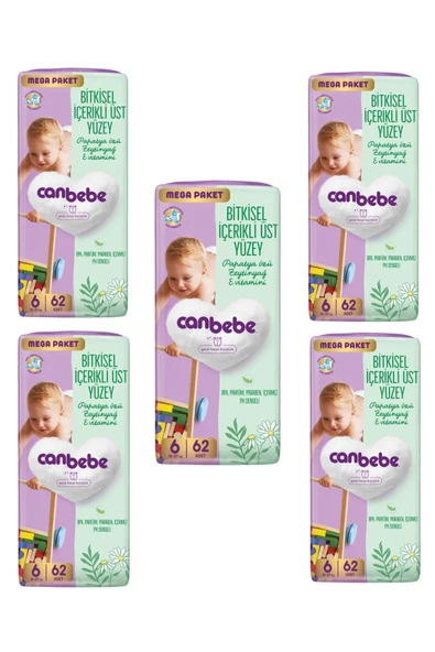 Canbebe Bebek Bezi 6 Numara 310'lu ürün görseli 1