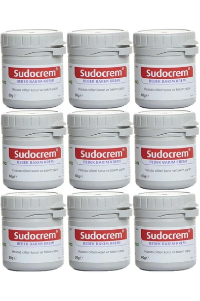 Sudocrem Cilt Bebek Bakım - Pişik Kremi 60gr (9 LU SET) ürün görseli 1